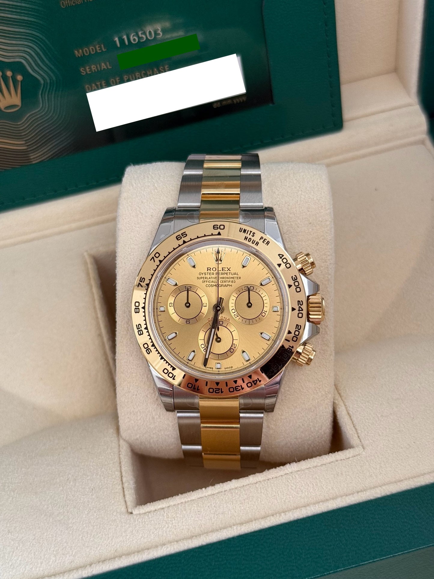 Rolex Cosmograph Daytona 116503 Champagne Dial 2022