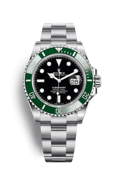 Pre-owned Rolex Submariner Date 41mm Green Dial 'Starbucks' MK1