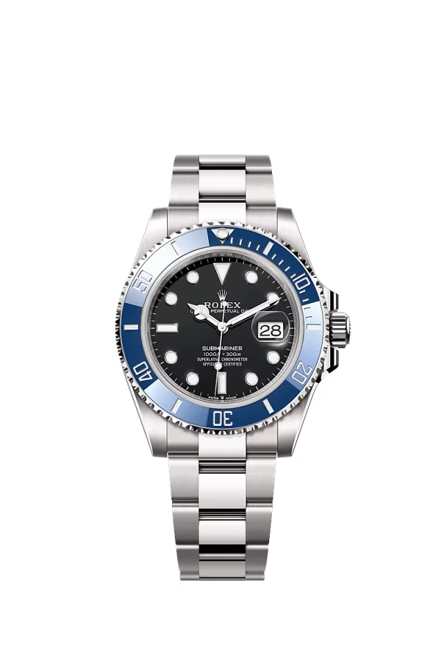 Pre-owned Rolex Submariner Date White Gold 41mm Black Dial 'Cookie Monster'