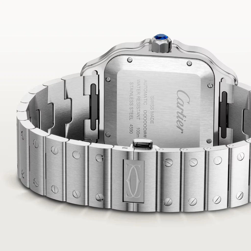 Pre-owned Cartier Santos De Cartier Large, Grey Dial 2025