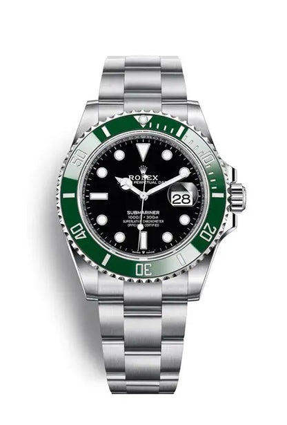 Pre-owned Rolex Submariner Date 41mm Green Dial 'Starbucks' MK1