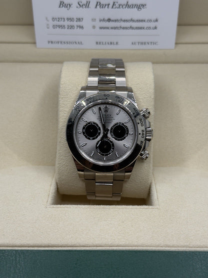 Rolex Daytona 126509 18ct White Gold case and Silver dial.