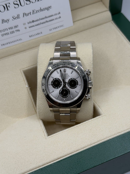 Rolex Daytona 126509 18ct White Gold case and Silver dial.