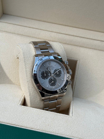 Rolex Daytona 126509 18ct White Gold case and Silver dial.