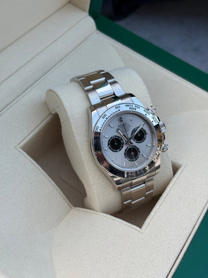 Rolex Daytona 126509 18ct White Gold case and Silver dial.