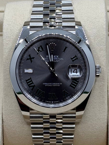 Rolex Datejust 41 Wimbledon Smooth Bezel Unworn 126300 2025