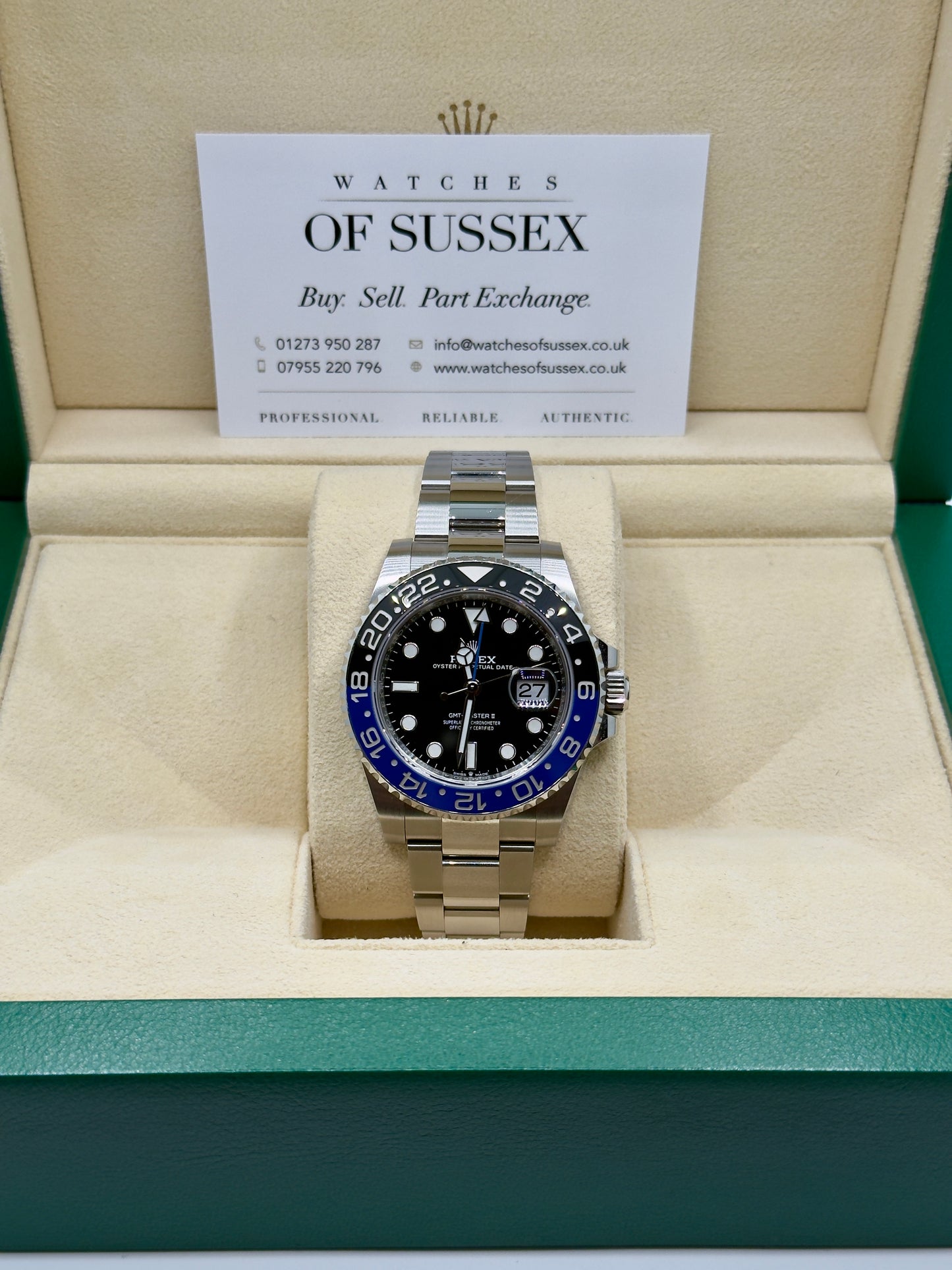Rolex GMT-Master II "Batman" 126710BLNR 2022 Full Set