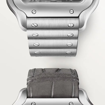 Pre-owned Cartier Santos De Cartier Large, Grey Dial 2025