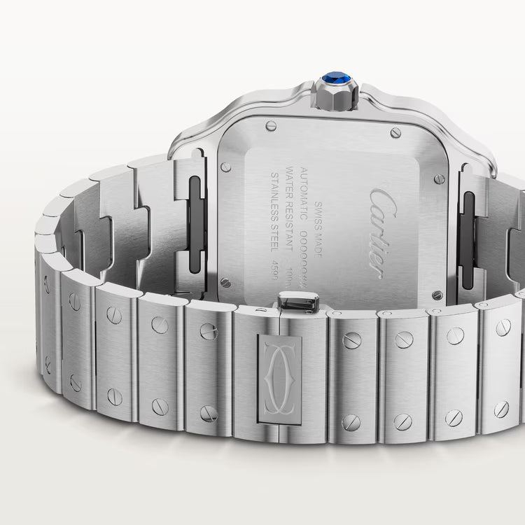 Pre-owned Cartier Santos De Cartier Medium, Blue Dial 2025