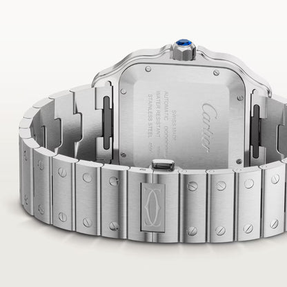 Pre-owned Cartier Santos De Cartier Medium, Blue Dial 2025