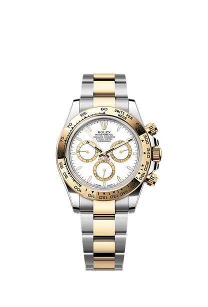 Pre-owned Rolex Cosmograph Daytona Steel & Yellow Gold White Dial 40mm