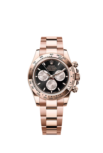 Pre-owned Rolex Cosmograph Daytona Rose Gold Black & Sundust Dial 40mm