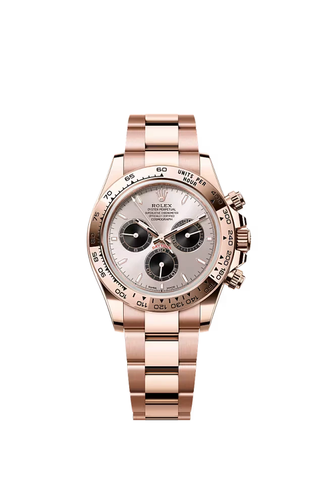 Pre-owned Rolex Cosmograph Daytona Rose Gold Sundust & Black Dial 40mm