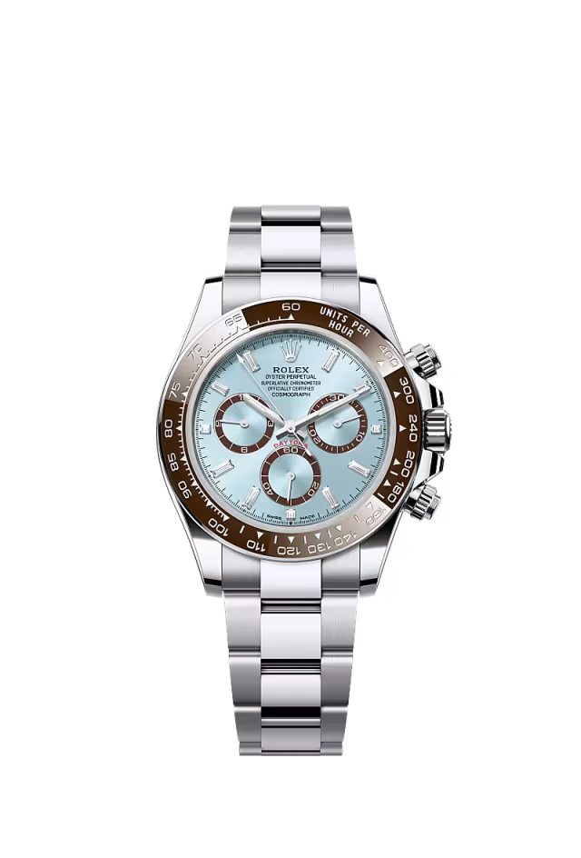 Pre-owned Rolex Cosmograph Platinum Daytona Baguette Dial 40mm