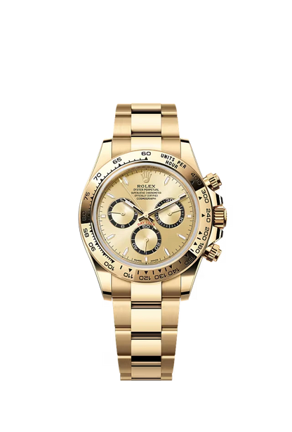 Pre-owned Rolex Cosmograph Daytona Yellow Gold Champaign Dial 40mm
