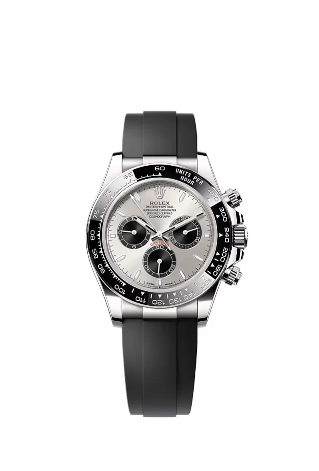 Pre-owned Rolex Cosmograph Daytona Oysterflex White Gold Grey 'Ghost' Dial 40mm