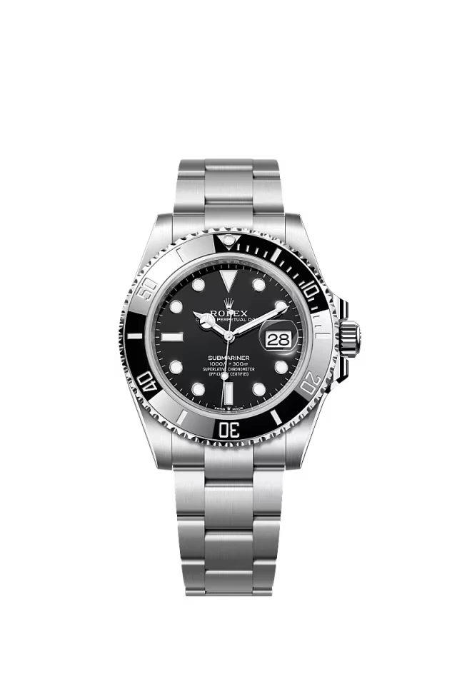 Pre-owned Rolex Submariner Date 41mm Black Dial