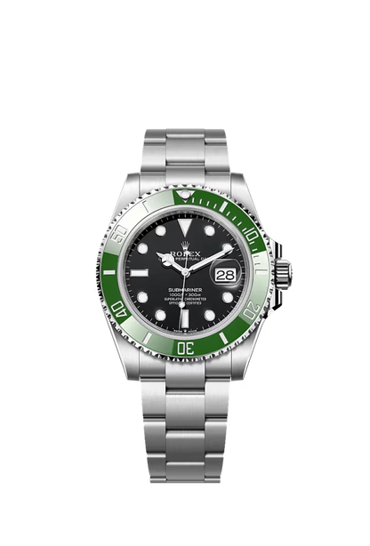 Pre-owned Rolex Submariner Date 41mm Green Dial 'Starbucks'