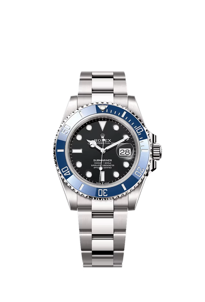 Pre-owned Rolex Submariner Date White Gold 41mm Black Dial 'Cookie Monster'