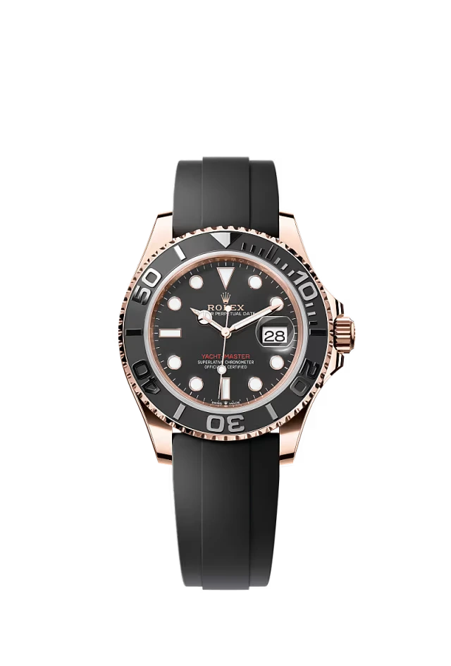 Pre-owned Rolex Yacht-Master Rose Gold Oysterflex 40MM