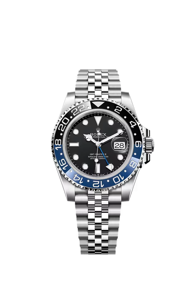 Pre-owned Rolex GMT Master II 40mm Jubilee 'Batgirl'