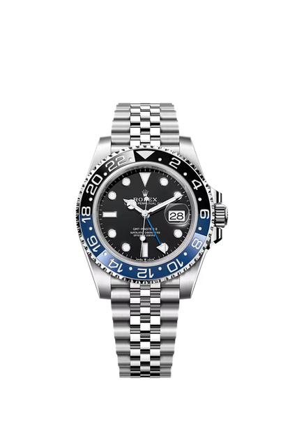 Pre-owned Rolex GMT Master II 40mm Jubilee 'Batgirl'
