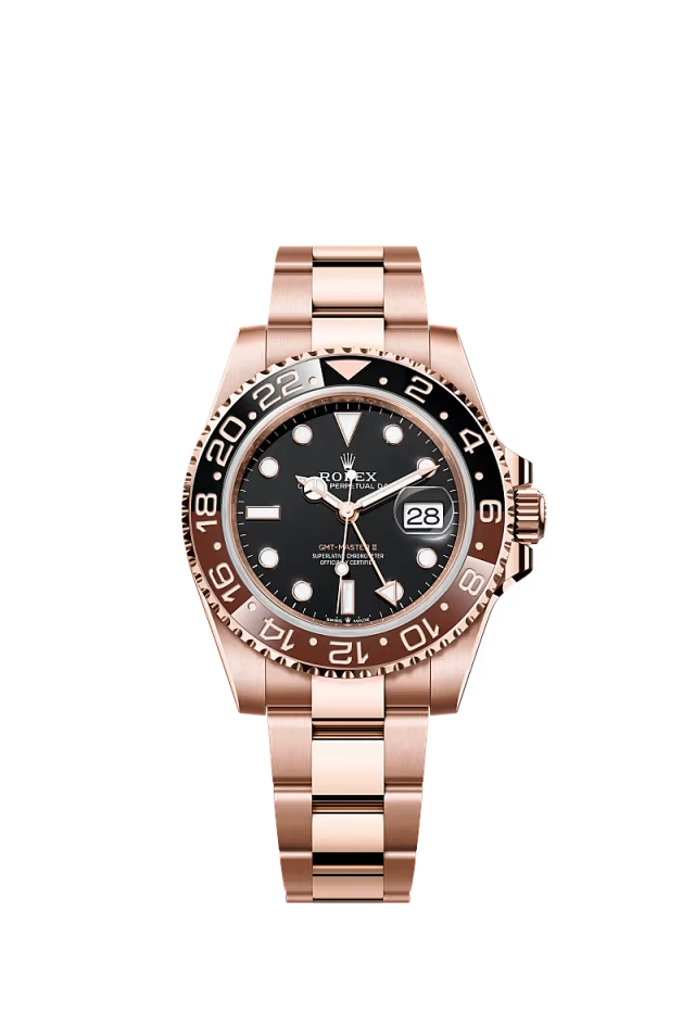 Pre-owned Rolex GMT Master II 40mm Rose Gold 'Rootbeer'