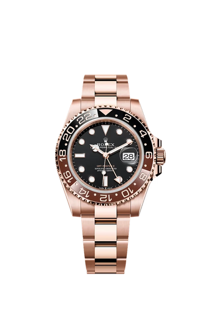 Pre-owned Rolex GMT Master II 40mm Rose Gold 'Rootbeer'