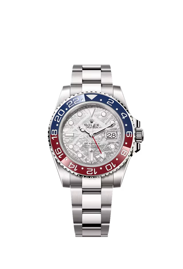 Pre-owned Rolex GMT Master II 40mm White Gold Meteorite Dial 'Pepsi'