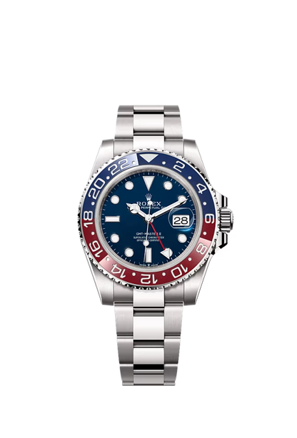 Pre-owned Rolex GMT Master II 40mm White Gold Blue Dial