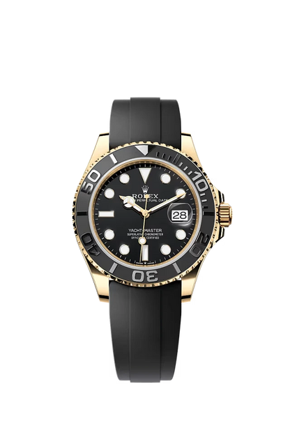 Pre-owned Rolex Yacht-Master Yellow Gold Oysterflex 42MM
