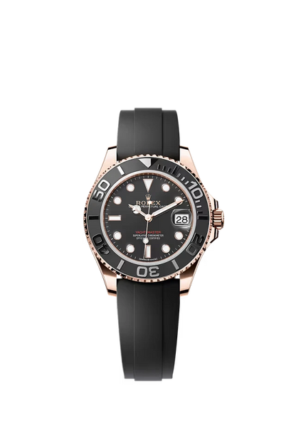 Pre-owned Rolex Yacht-Master Rose Gold Oysterflex 37MM