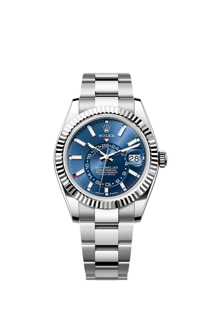 Pre-owned Rolex Sky-Dweller 42MM Oyster Blue Dial