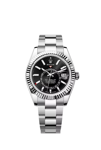 Pre-owned Rolex Sky-Dweller 42MM Oyster Black Dial
