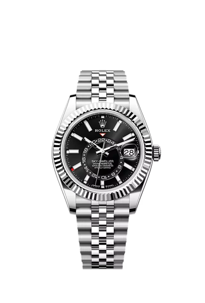 Pre-owned Rolex Sky-Dweller 42MM Jubilee Black Dial