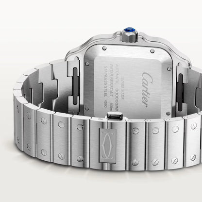 Pre-owned Cartier Santos De Cartier Large, Grey Dial 2025